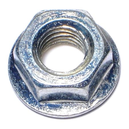 Midwest Fastener Flange Nut, M8-1.25, Steel, Class 8, Zinc Plated, 10 PK 76124